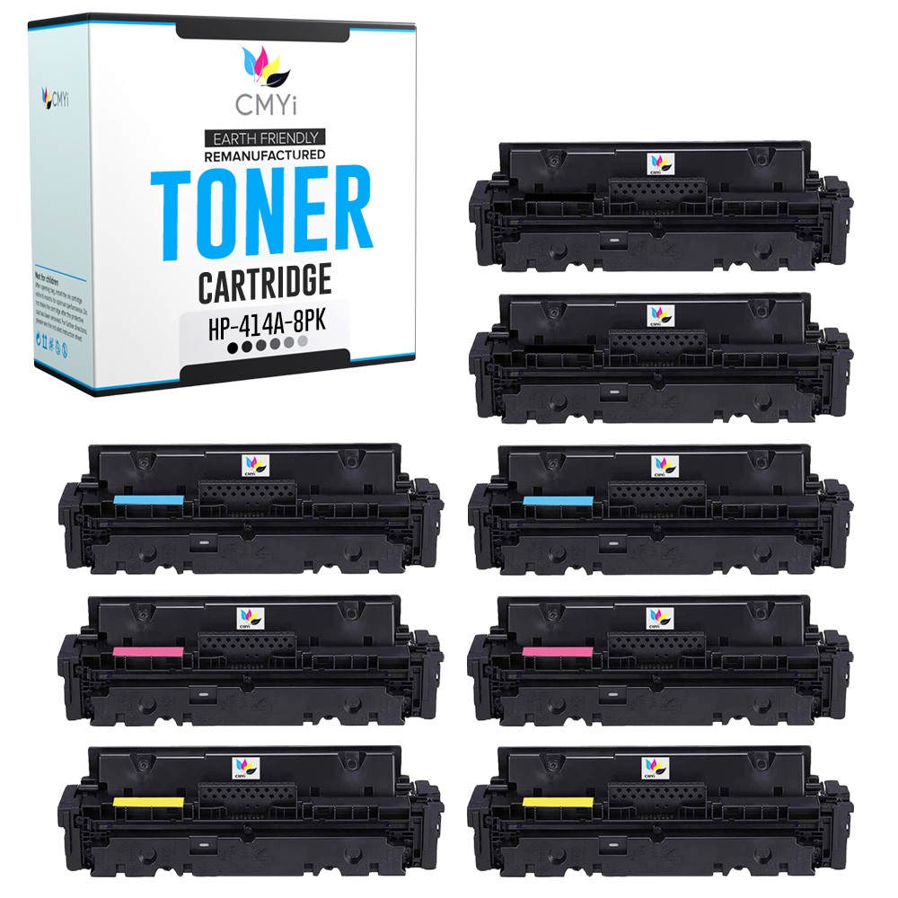 CMYi 8X Replacement 414A Printer Cartridge for HP Color LaserJet Pro MFP M479fdw