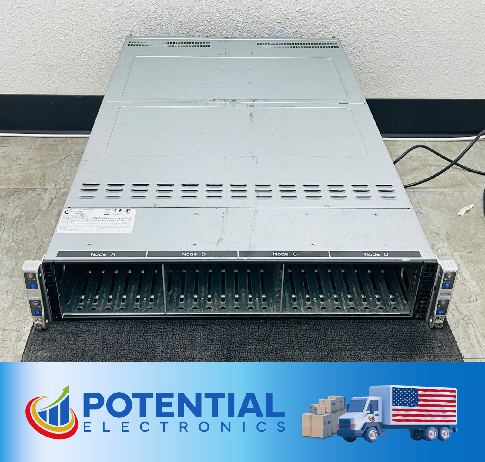 USED - Supermicro SuperServer SYS-2029TP-HTR 2U, 4x Nodes Dual-socket LGA-3647