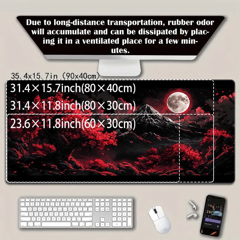 1pc High-Quality Non-Slip Mouse Pad, Suitable for Home and Office, Gaming Mous