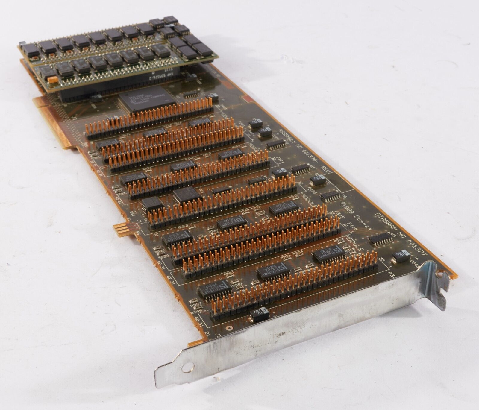 Vintage Compaq 32 Bit 6 Socket Memory Expansion Board 001376 Rare