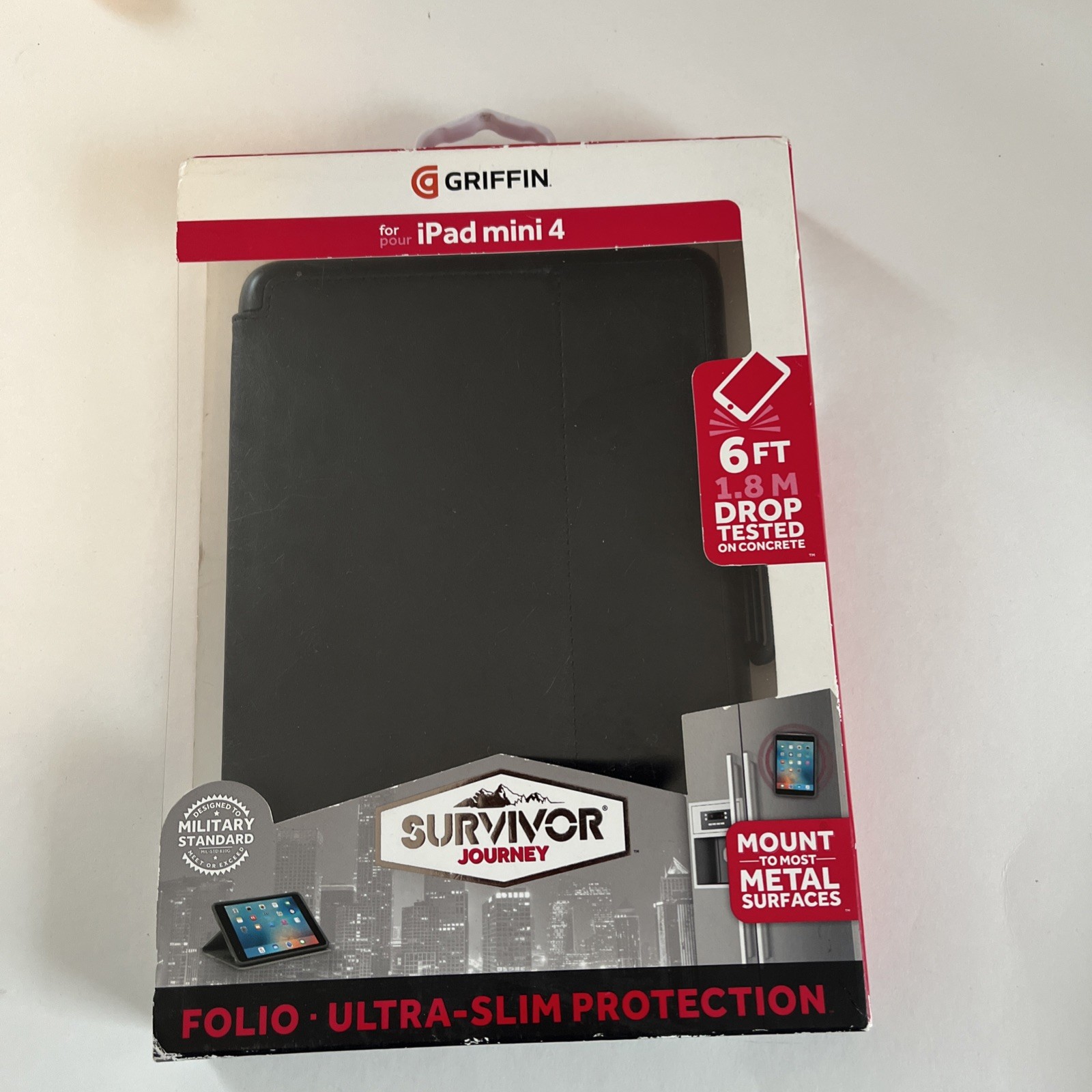 Griffin Survivor Journey Folio Slim Protection Case iPad Mini 4. 8qty New In Box