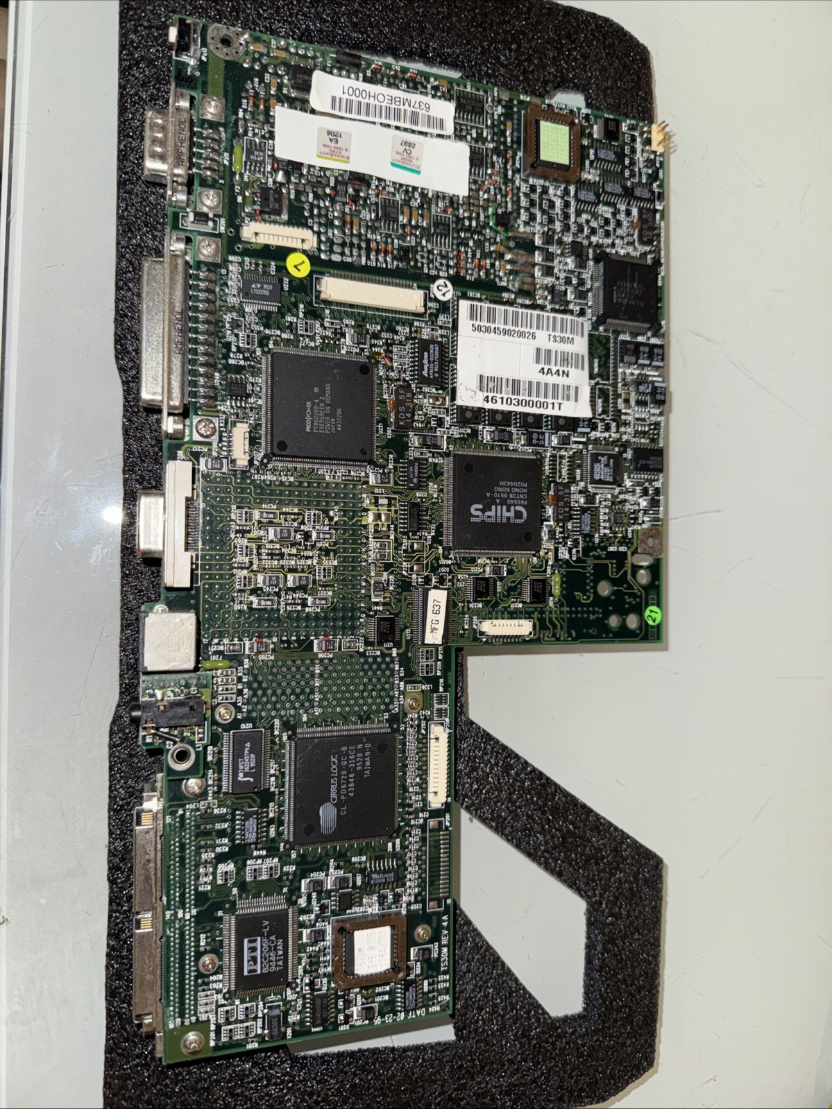 Industrial Motherboard TS30M V4A - Cirrus Logic CL-GD5420 VGA - 386/486 NOS Tested