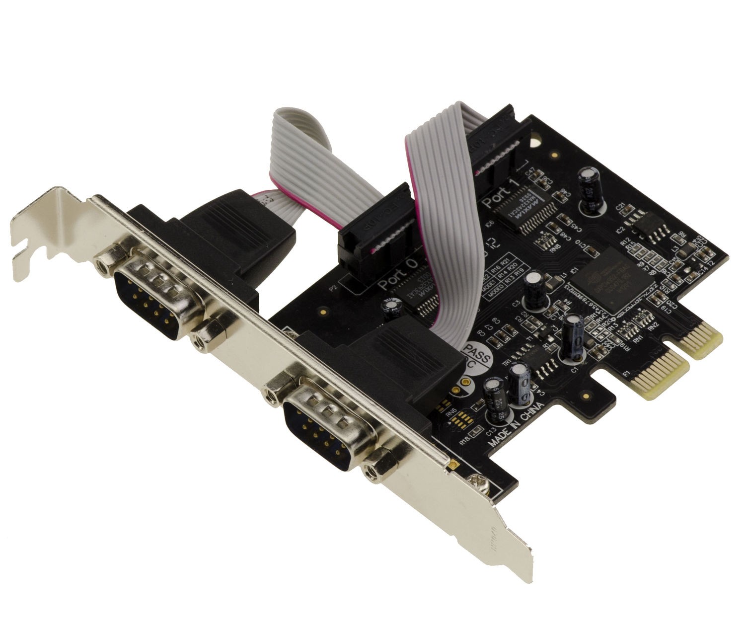 PCIe Card Series RS232 2 Ports COM UART DB9 - OXFORD OXPCIe952 Chipset