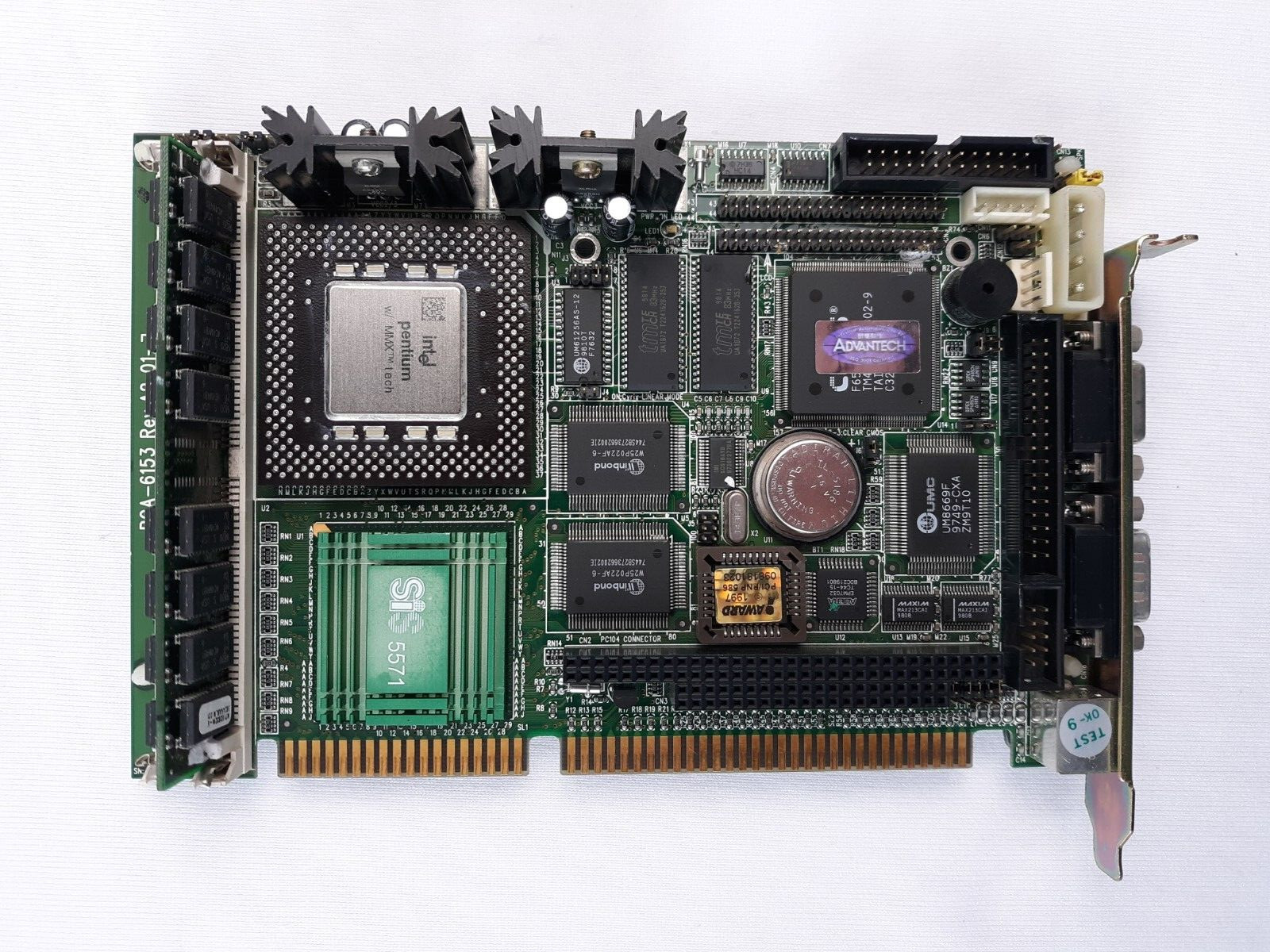 Advantech PCA-6153 CPU Board - Half-size Pentium CPU Card with VGA Controller