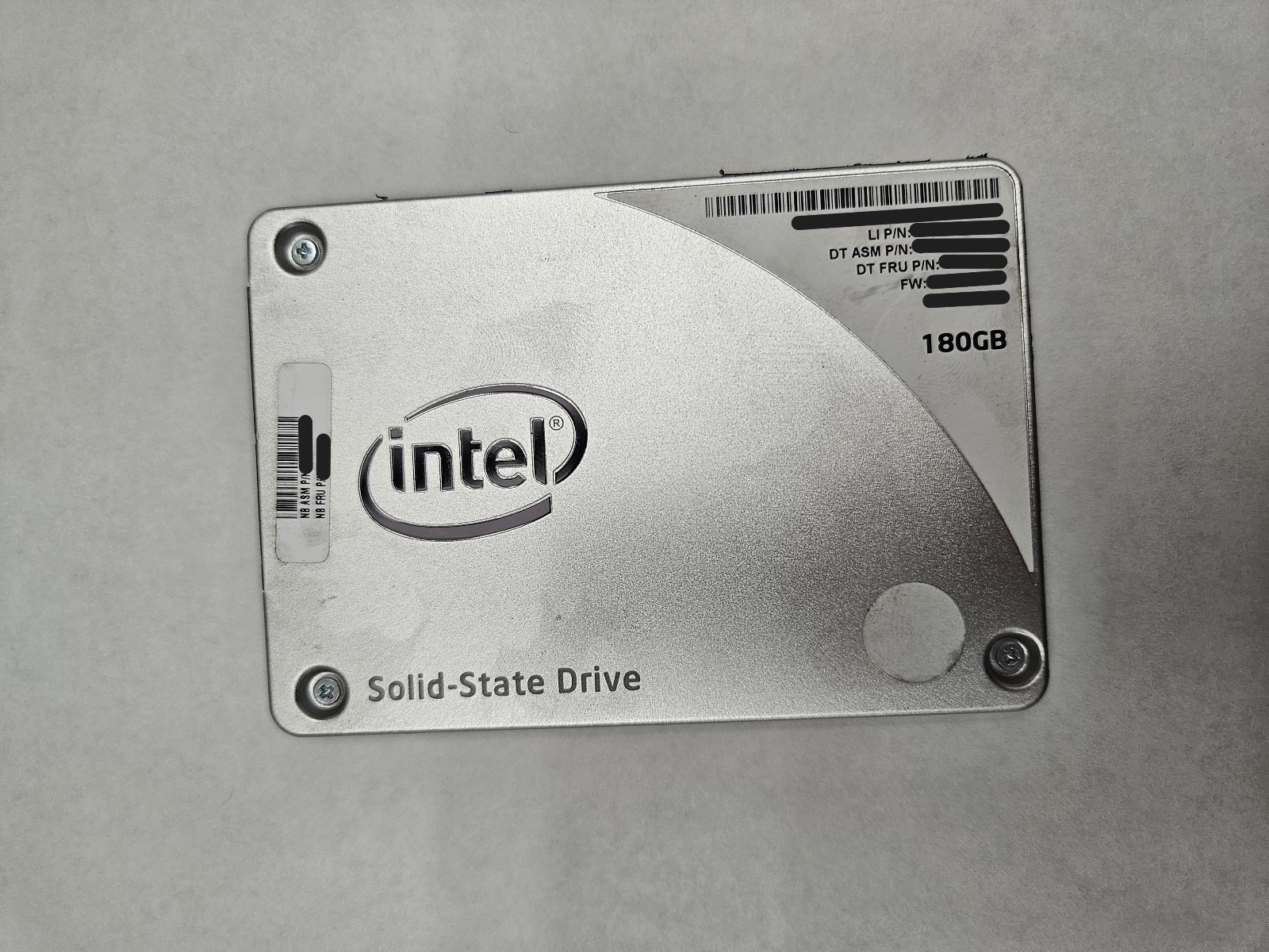 Intel 160/180 GB SATA Internal SSD fully tested 100% health