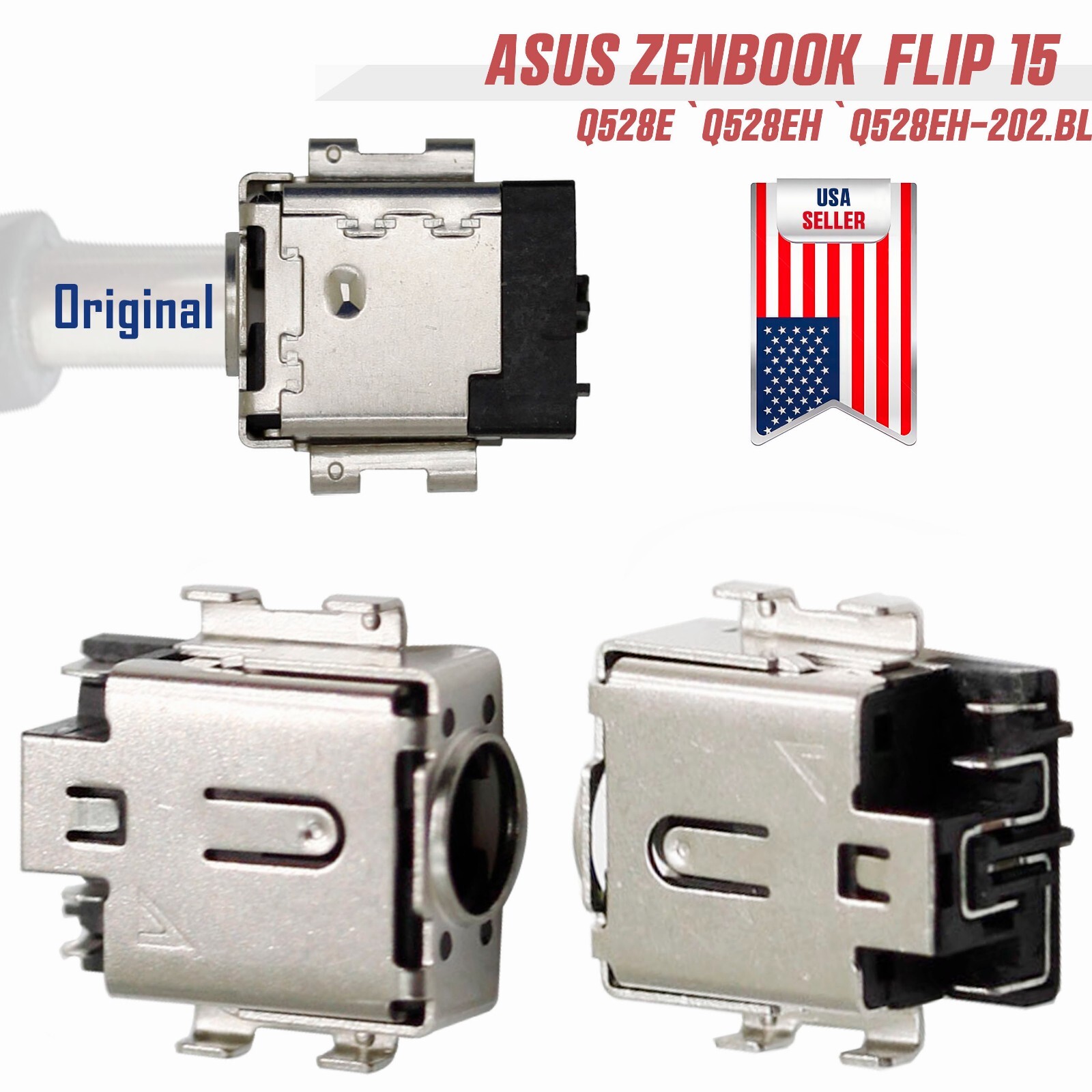 DC Power Jack Charging Port For Asus ZenBook Flip 15 Q528E Q528EH Q528EH-202.BL