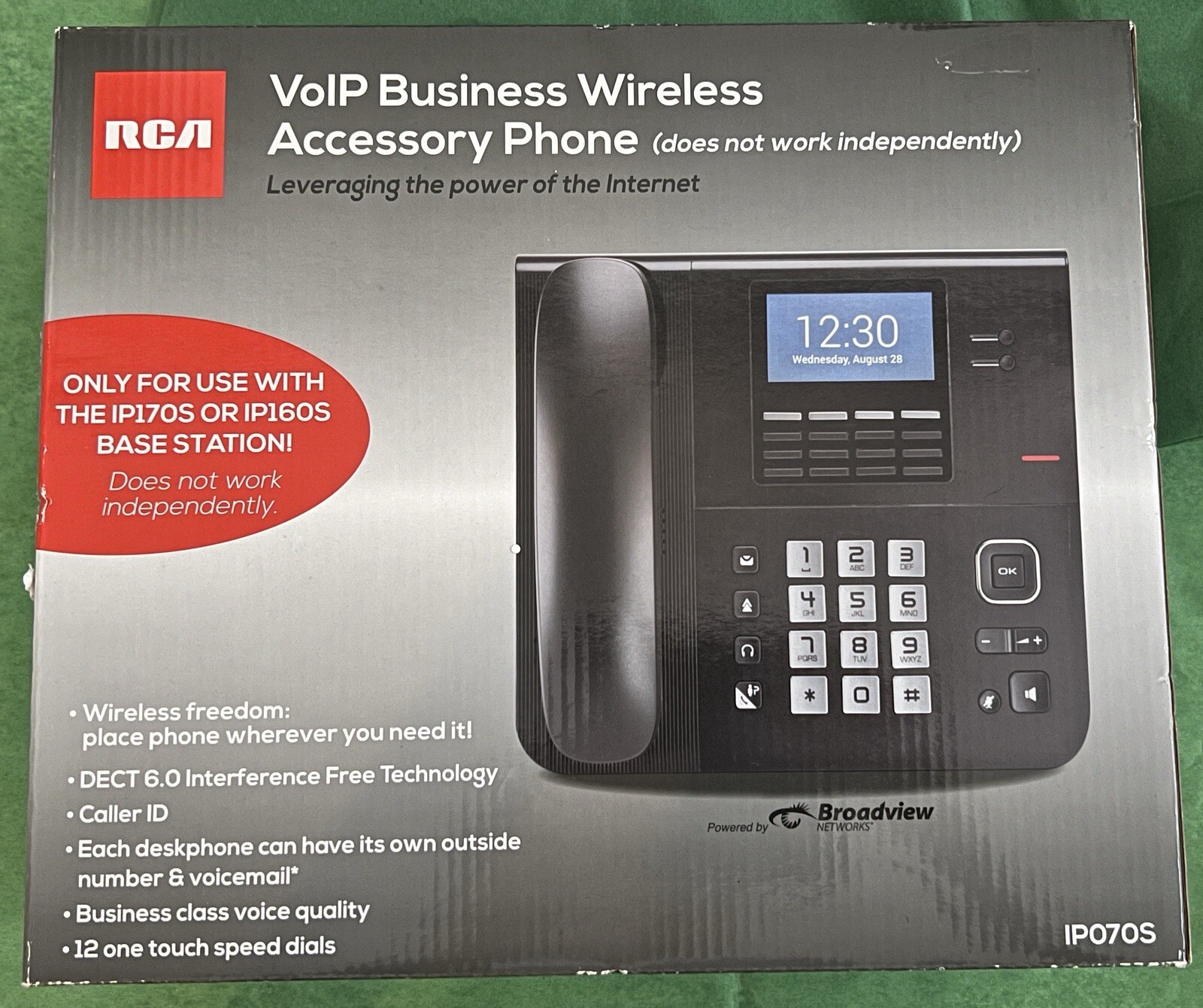RCA VoIP Business Wireless Accessory Phone IP070S New In Box telephone