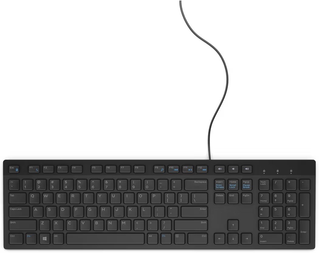 NEW Dell KB216-BK-US Wired Keyboard - Black Brand New In Box
