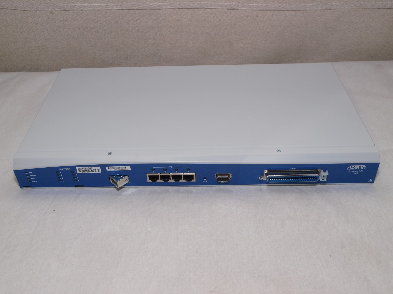 Adtran NetVanta 838 SHDSL EFM (Annex A), 2nd Gen CLI, ID: 1172633G4C – NEW