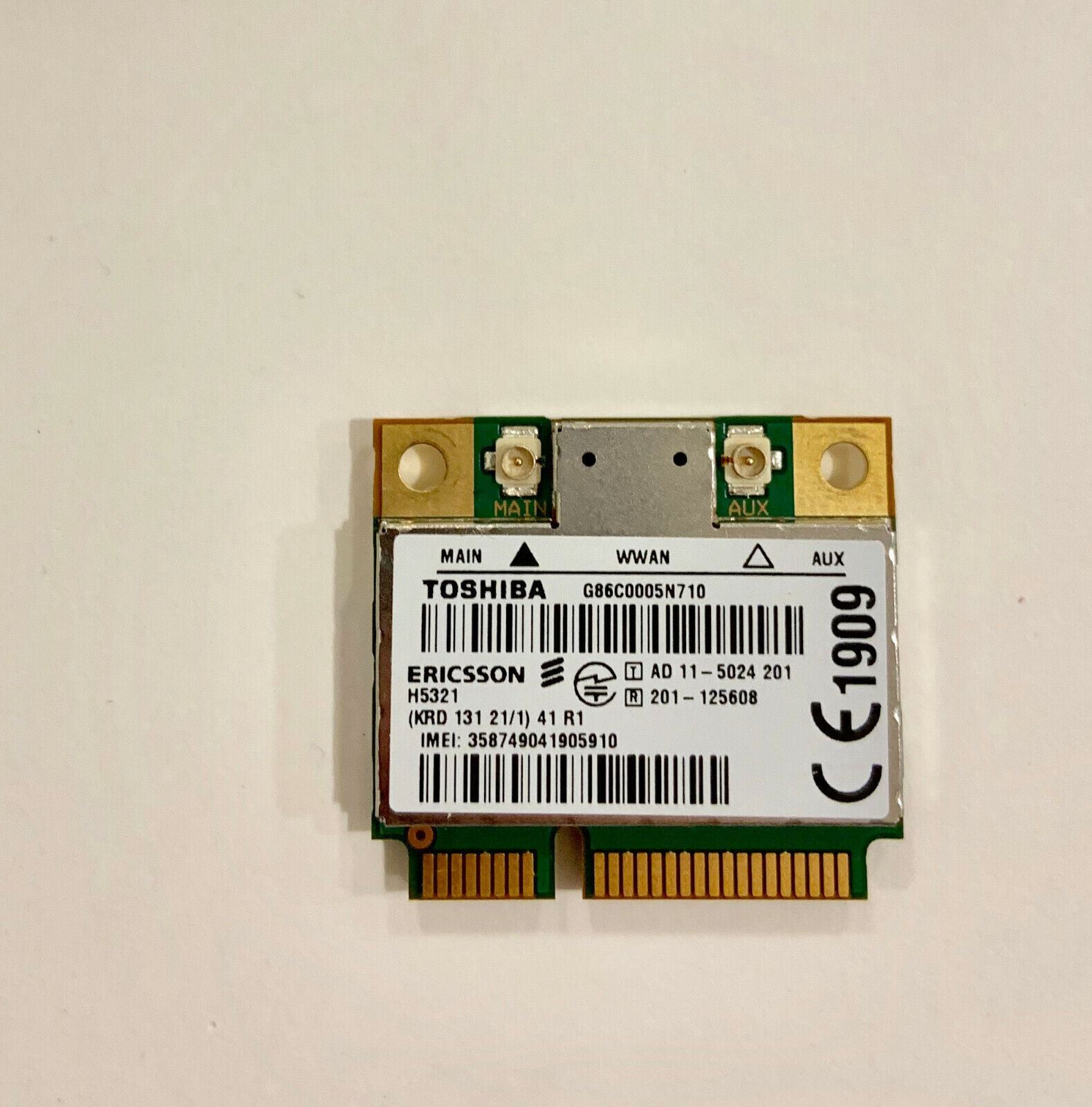Genuine Ericsson H5321 3G/GPS/HSPA+ WWAN Mobile Broadband Module G86C0005N710