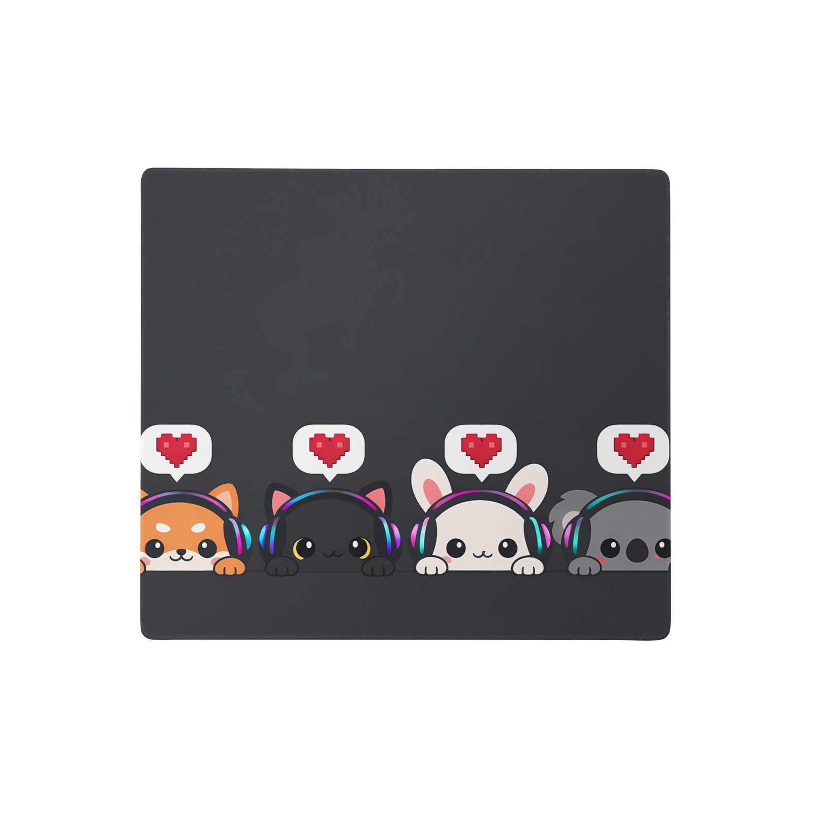 Kawaii Gamer Animals Shiba Inu Cat Bunny Koala Gaming Mouse Pad Desk Mat