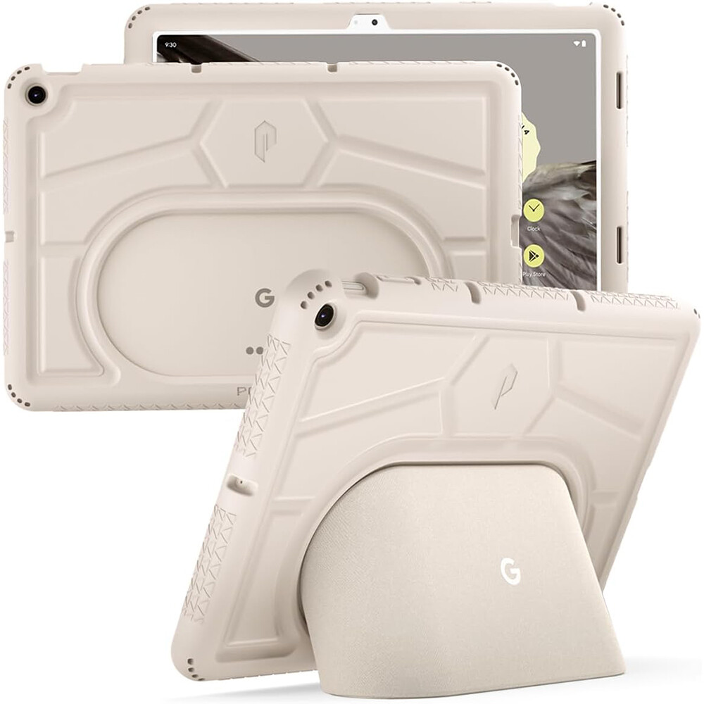 For Google Pixel Tablet Case Kids Friendly Shockproof Silicone Cover Porcelain