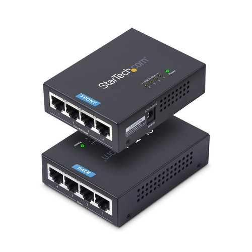 StarTech-New-POEINJ4G-US _ STARTECH 4-PORT GIGABIT MIDSPAN  POE+ INJEC