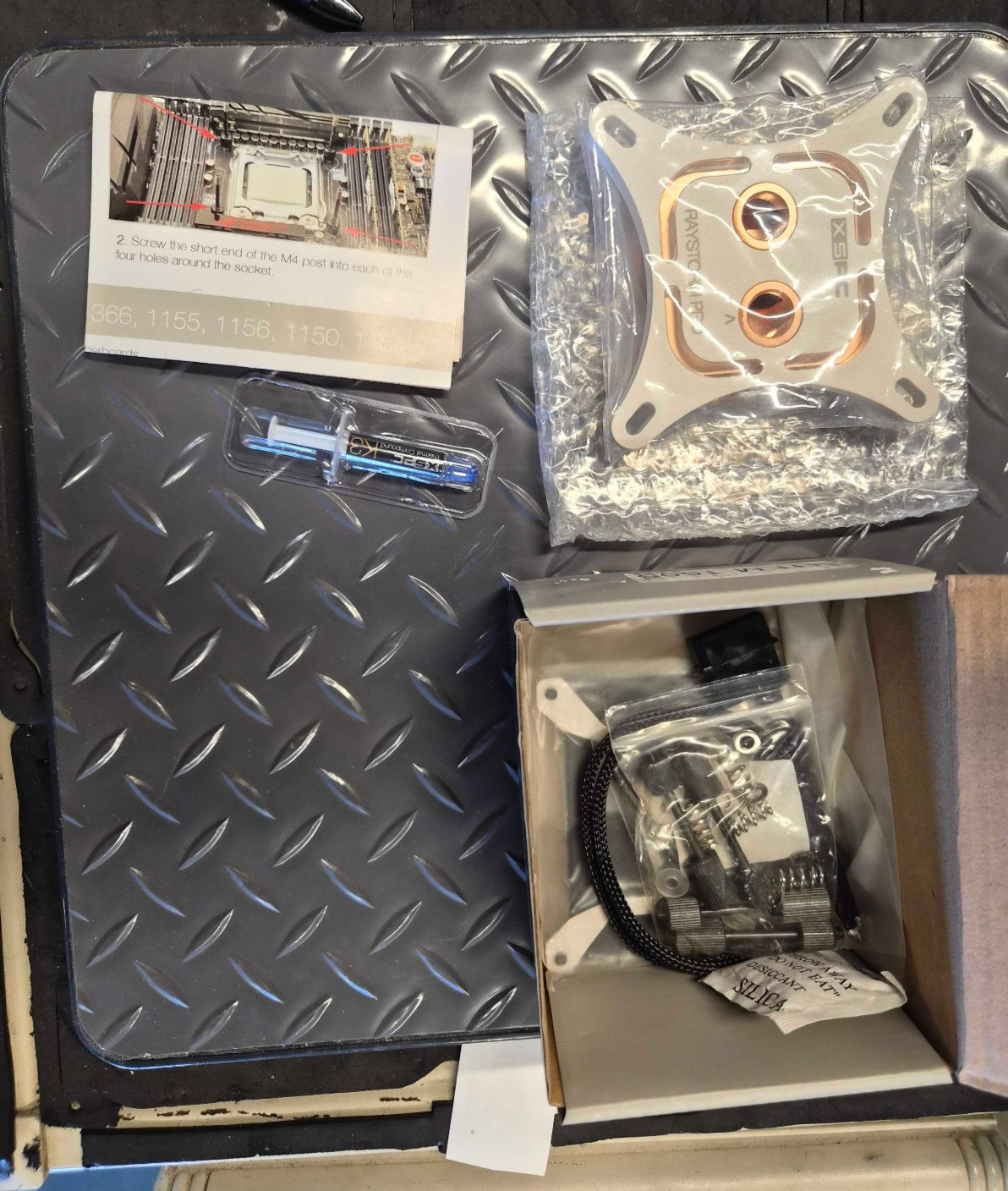 XSPC RayStorm Pro CPU Water Block - Intel White - FACTORY SEALED NOS - 115x/20xx