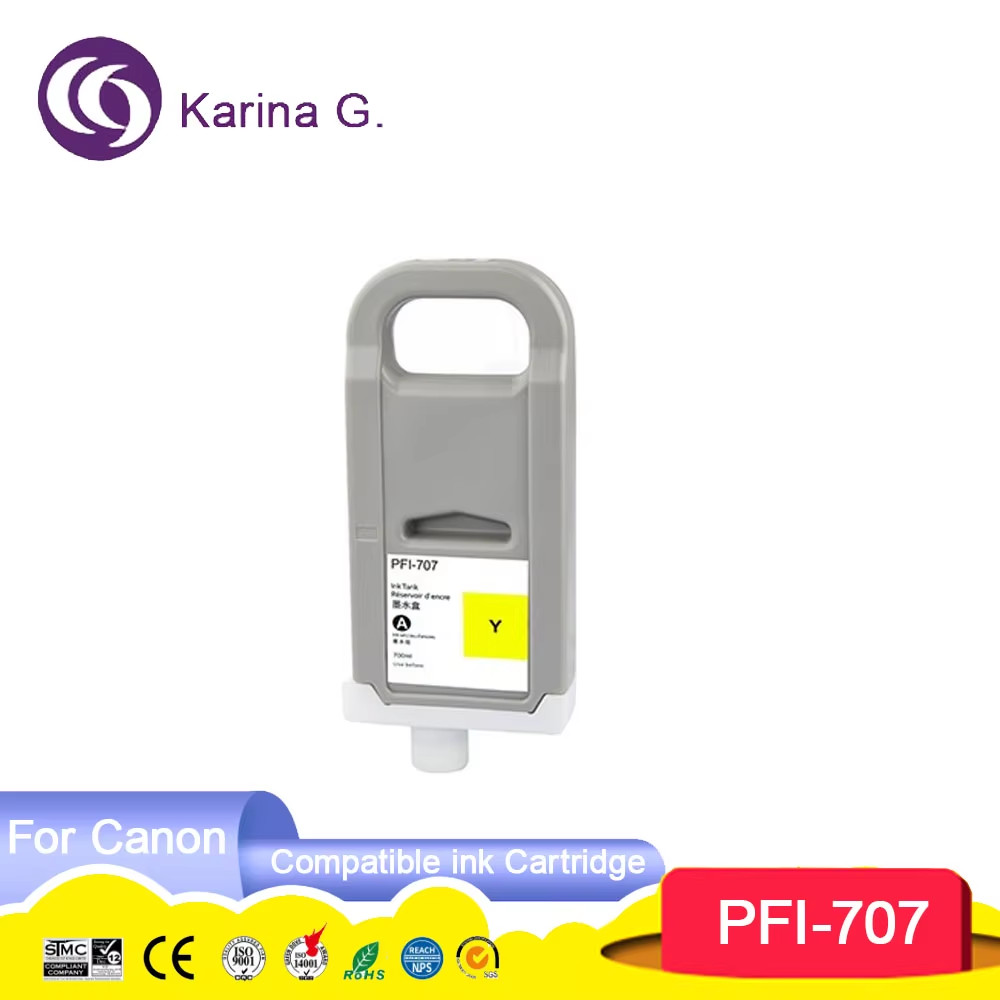 PFI707 PFI-707 PFI 707 Premium Color Compatible Ink Cartridge for  iPF 830 840 8