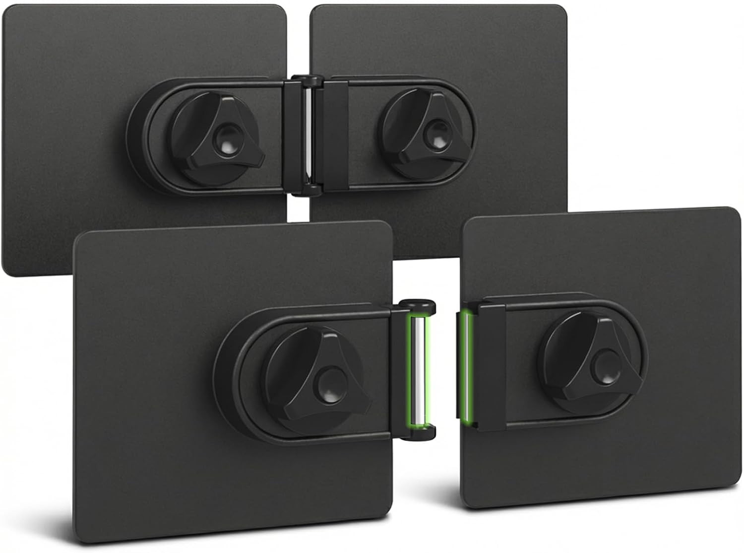2-Pack Universal Magnetic Monitor Connection Bracket Compatible with All Compute
