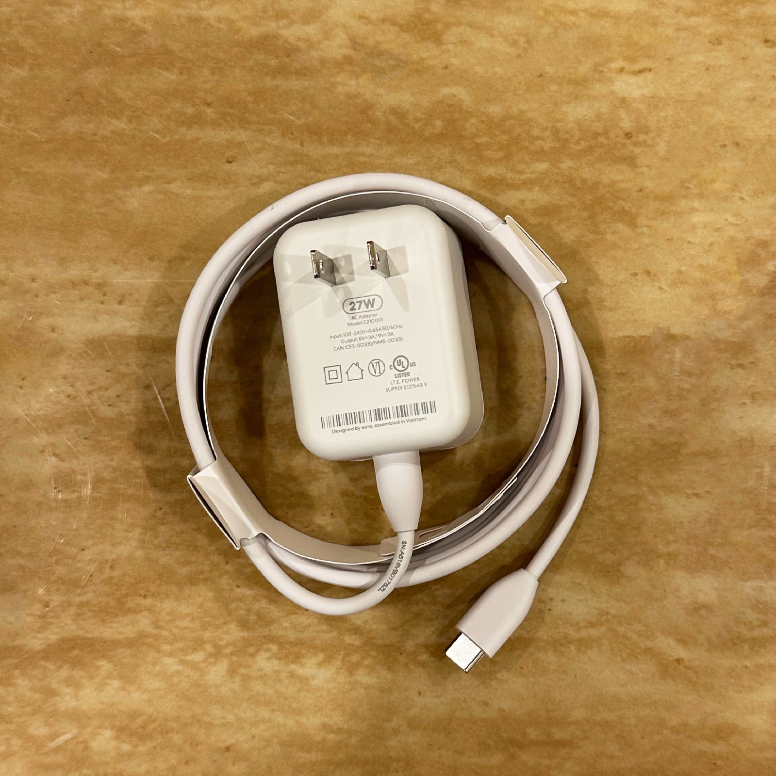 NEW - 27 Watt -  eero USB-C Power Adapter -Charger/Cable/Adapter (OEM) Original