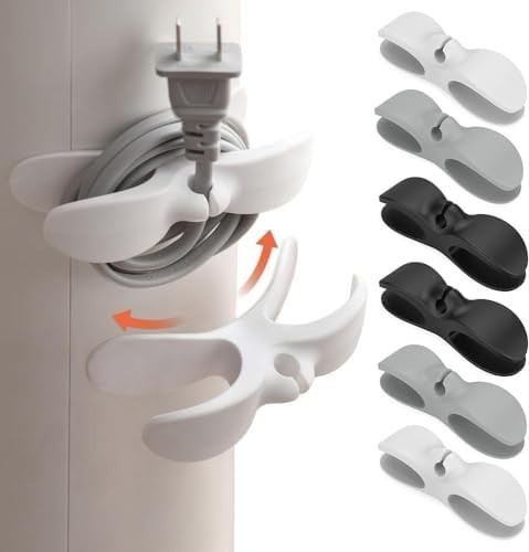 Cord Organizer for Kitchen Appliances, 6PCS Stick-on Cord Wrapper Cable Organize