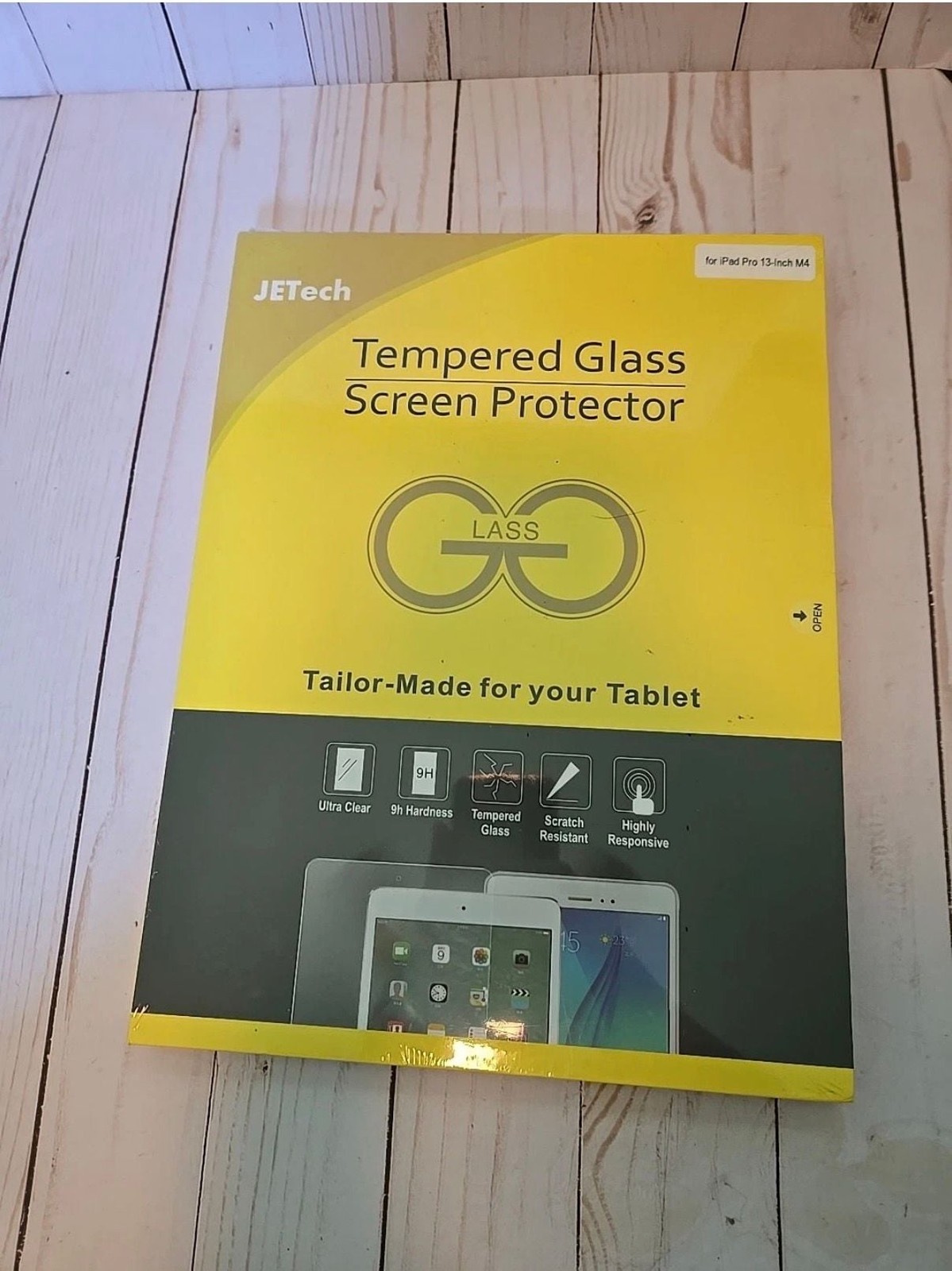JETech Tempered Glass Screen Protector for iPad Pro 13-Inch M4