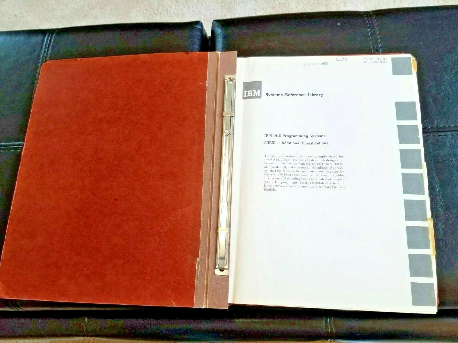 IBM Systems Reference Library, 1410 Programming Systems 3rd Edition 1964 RARE
