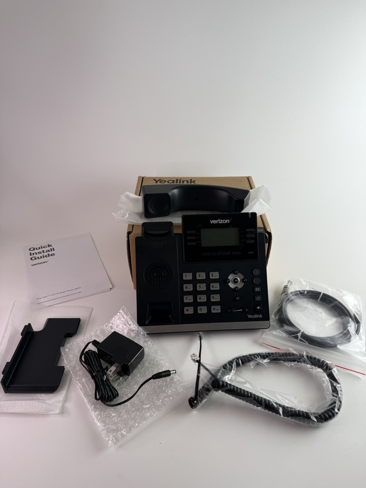 Verizon Yealink SIP-T41IP Ultra-Elegant IP Desk Phone – Open Box 