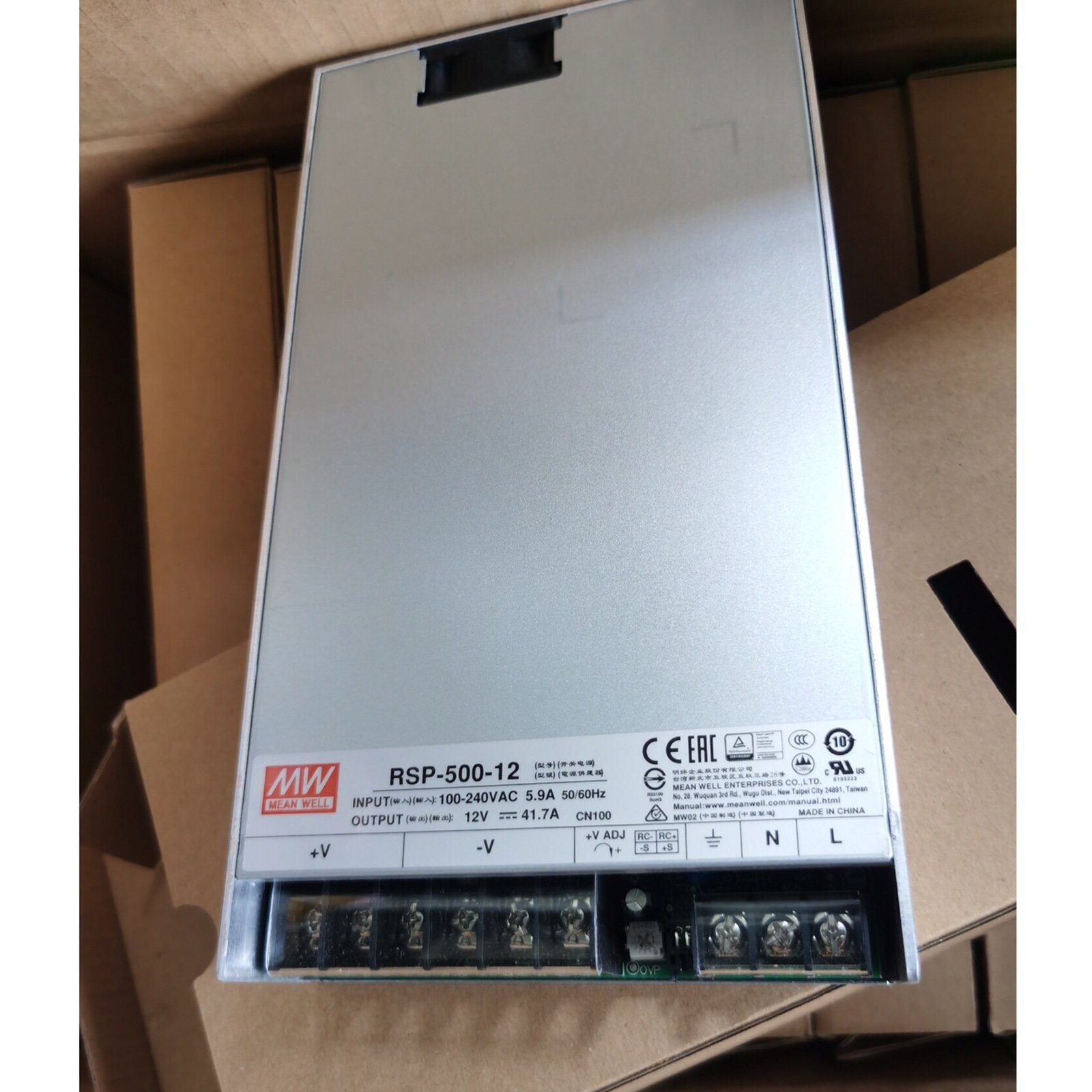 For MEAN WELL RSP-500-12 12V 41.7A New power supply 