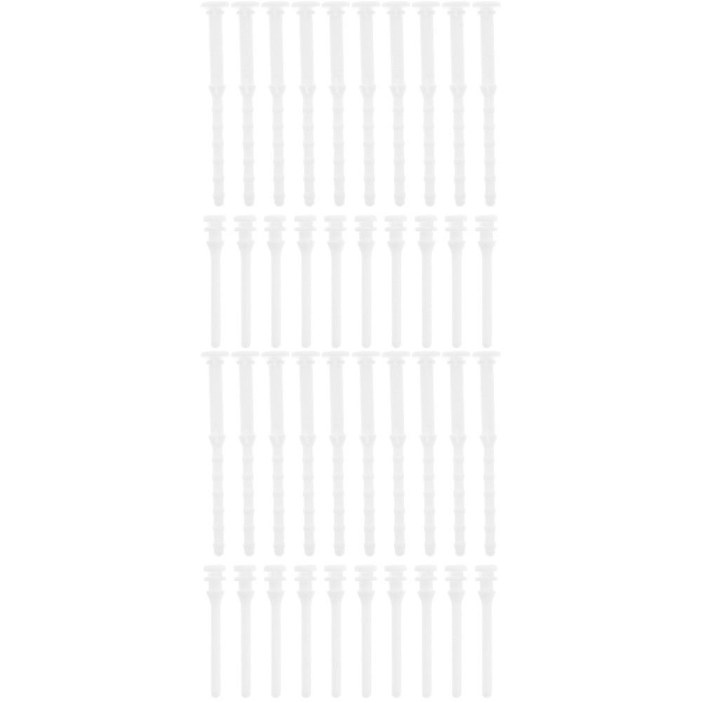 40Pcs Computer Case Fan Screws White Silicone Absorption Pins