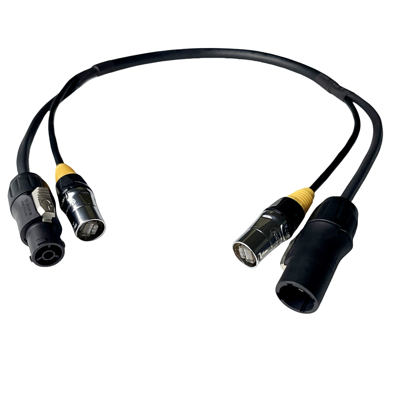 PowerCon Black True1 Ethercon 3*2.5MM^2 Plus Cat5e FTP Combi Combo Hybrid Cable
