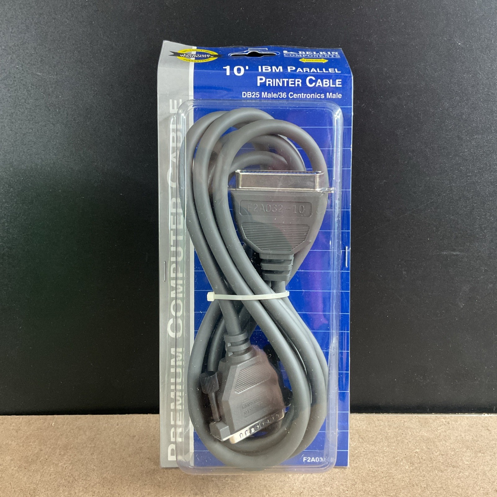 Belkin Components Bi-Directional 10’ IBM Parallel Printer Cable - Factory Sealed