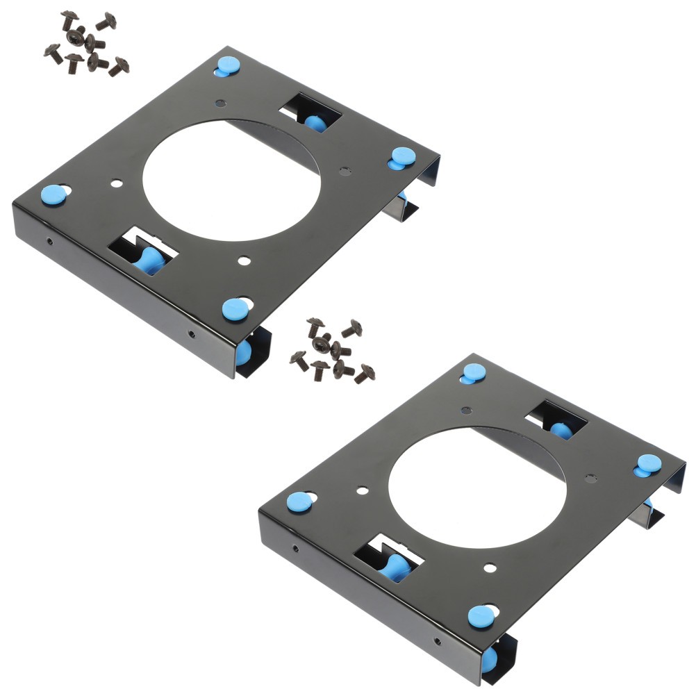 2Pcs Metal SSD Hdd Mounting Bracket Reusable Storage Adapter Tray