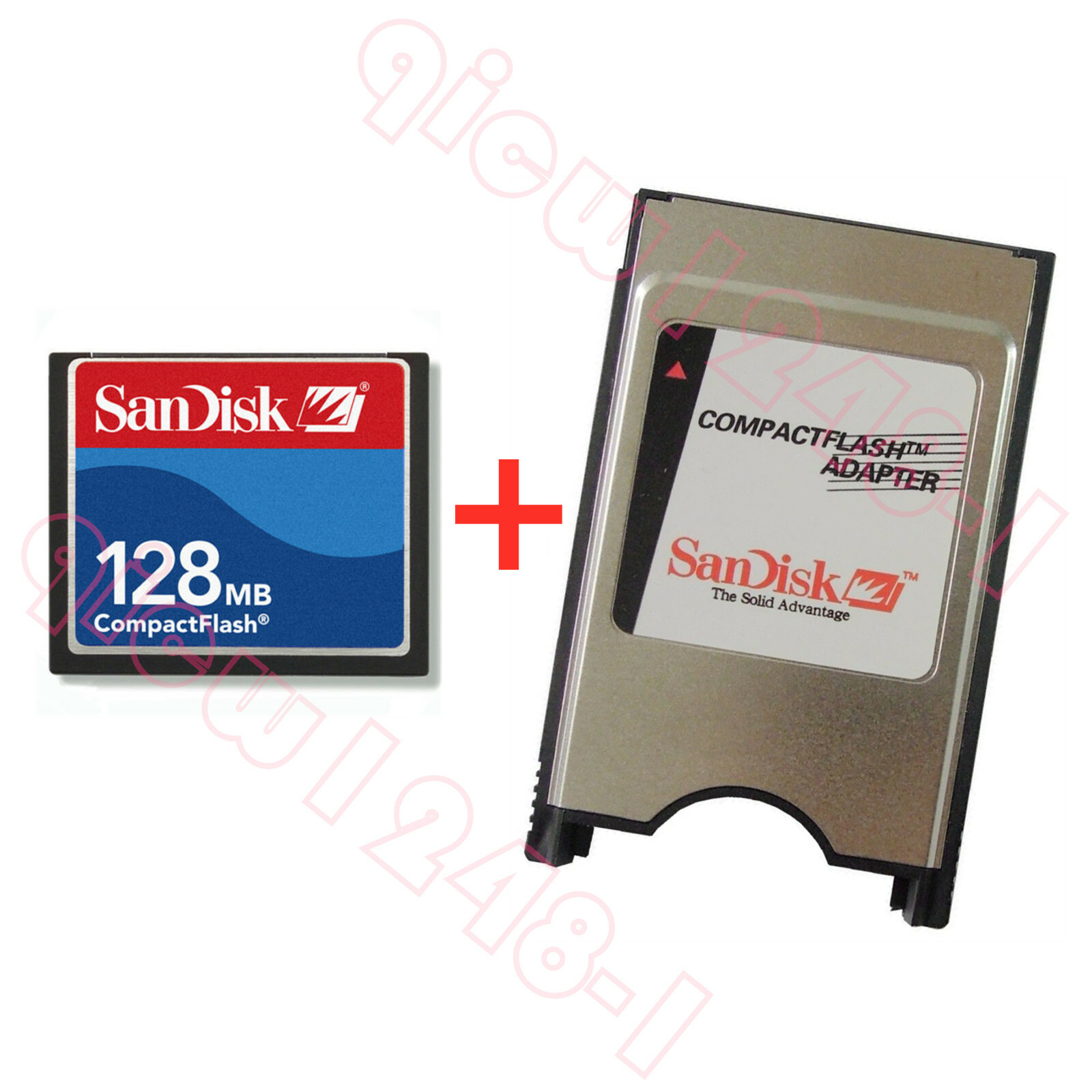 128MB CNC CF Compact Flash card+CF-PCMCIA Adapter  For CNC ATA PC Adapter FANUC