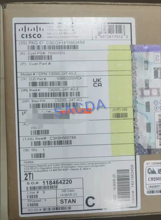 Systems C9200L-24T-4G-E Catalyst 9200 Layer 3 Switch New Sealed