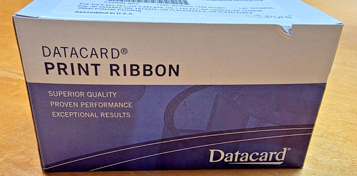 DataCard 532000-002 Monochrome Ribbon Kit Black SP Series Open Box