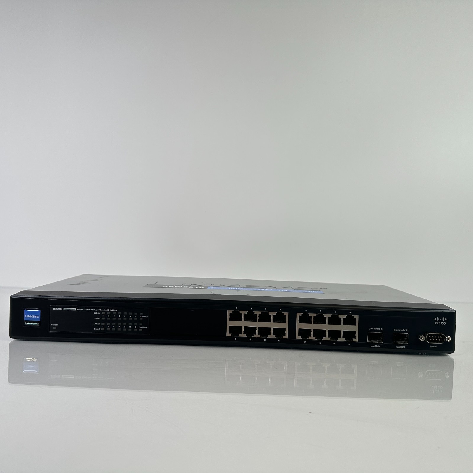 Linksys Cisco SRW2016 V1.3 16-Port Gigabit Switch with Webview
