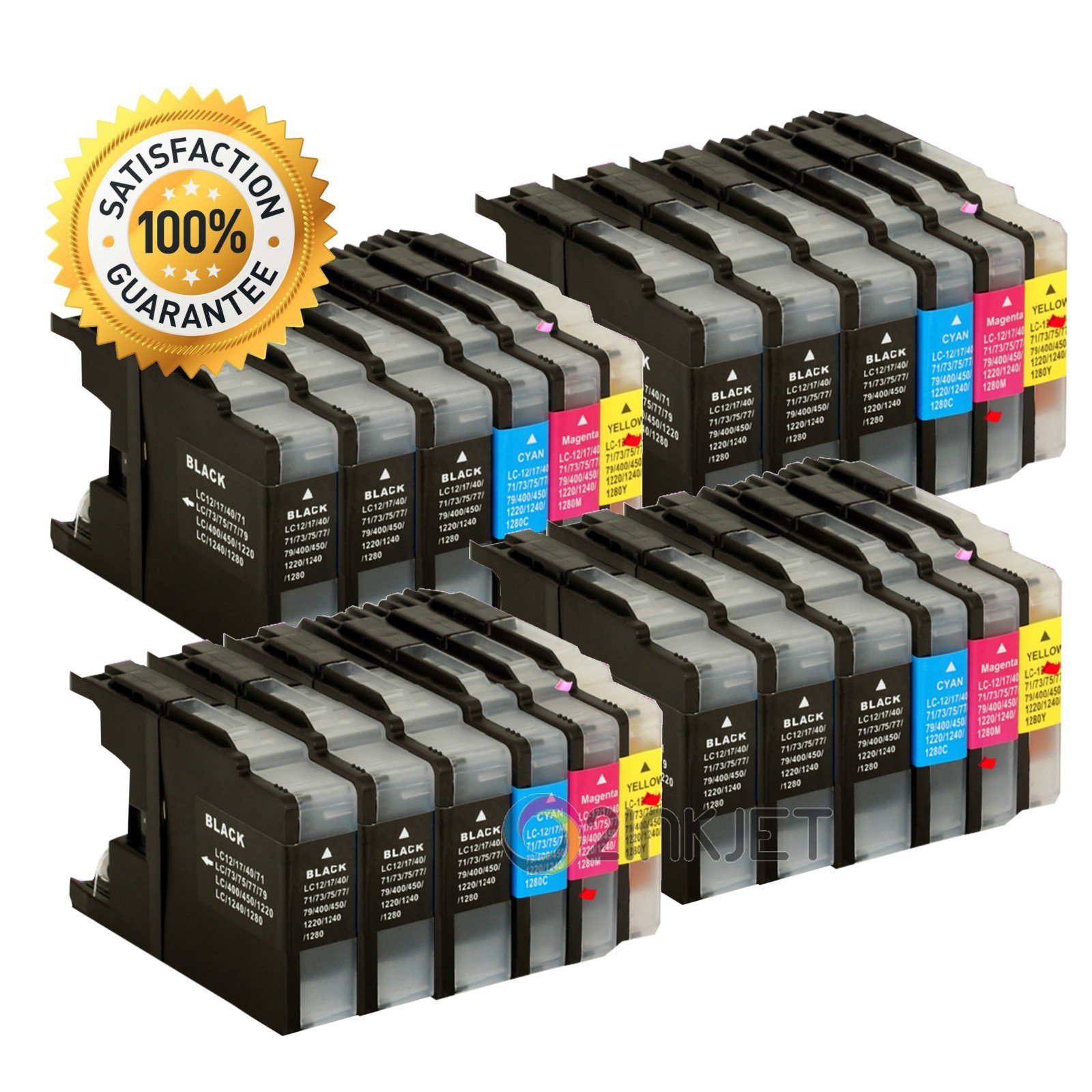 24 PK LC-75 LC75 LC71 Ink Cartridges for Bro. MFC-J430w MFC-J825DW MFC-J835W