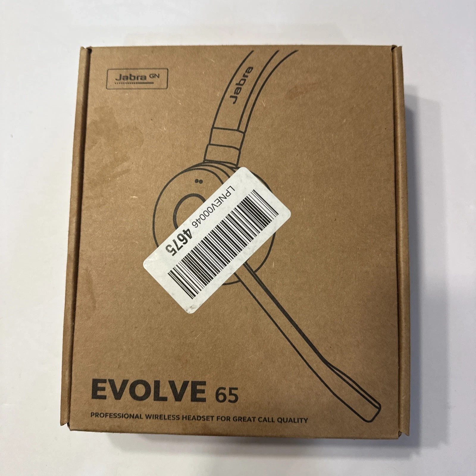 Jabra Evolve 65 TE Stereo Wireless Headset MS Teams, USB-A Bluetooth - Black