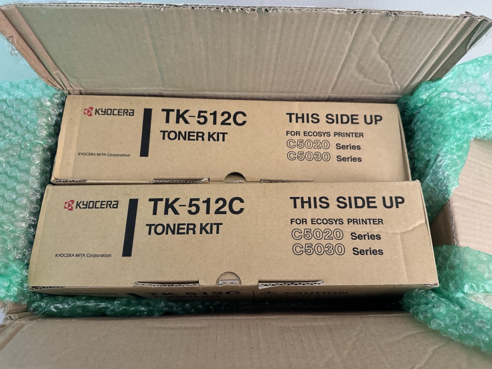 Kyocera TK-512C - Cyan Laser Ink Toner Cartridge - Genuine OEM