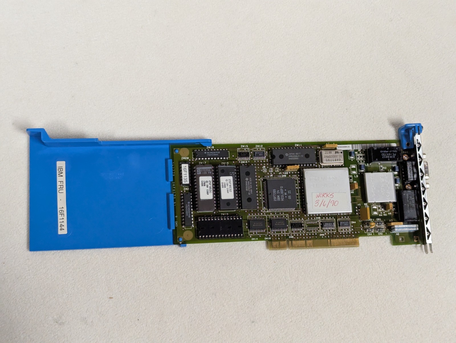 IBM 16F1144 MCA MICRO CHANNEL 16/4 TOKEN RING ADAPTER 25F7223