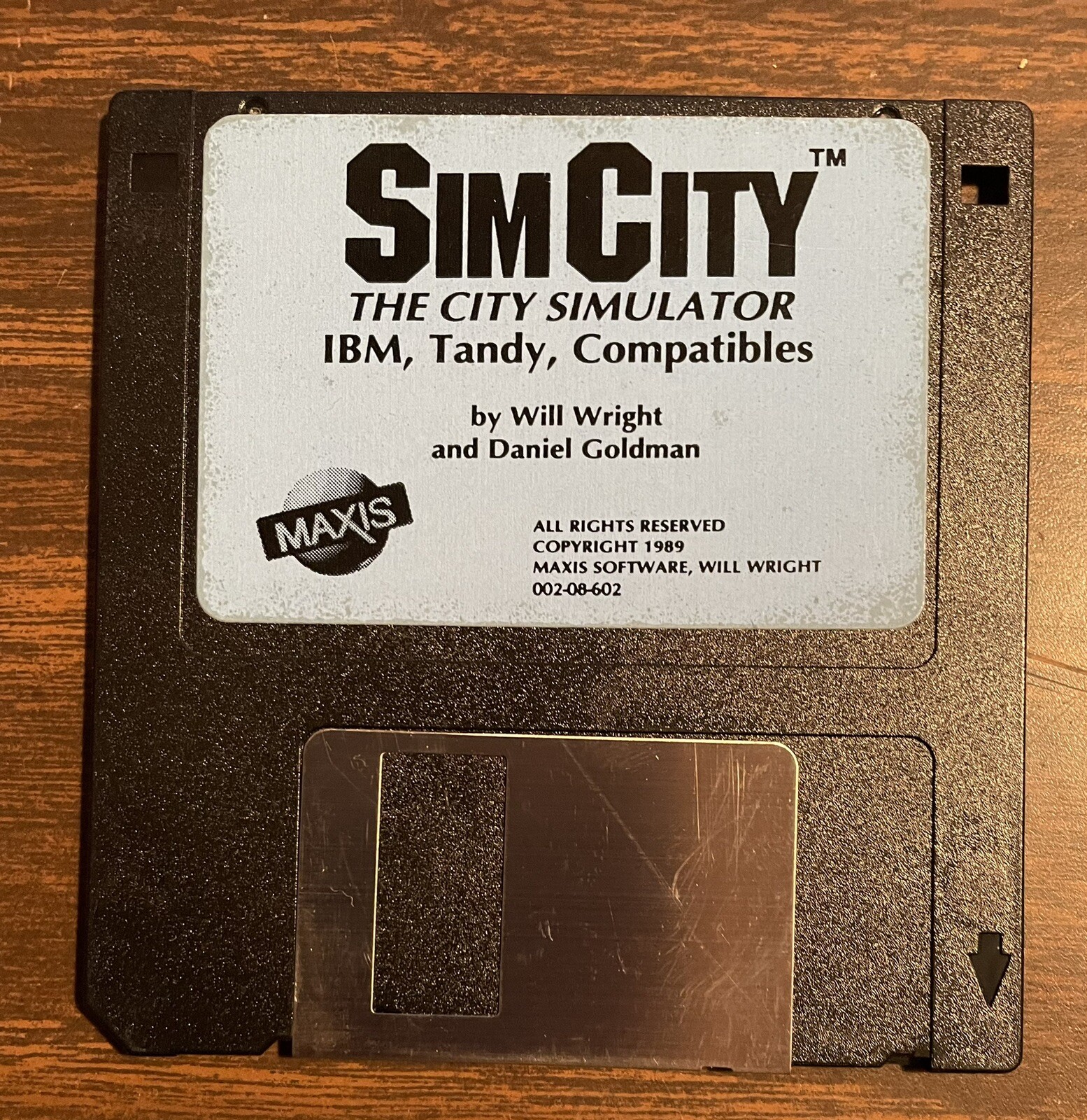 Vintage 1989 Sim City - The City Simulator - For IBM Tandy - 3.5" Floppy Disk