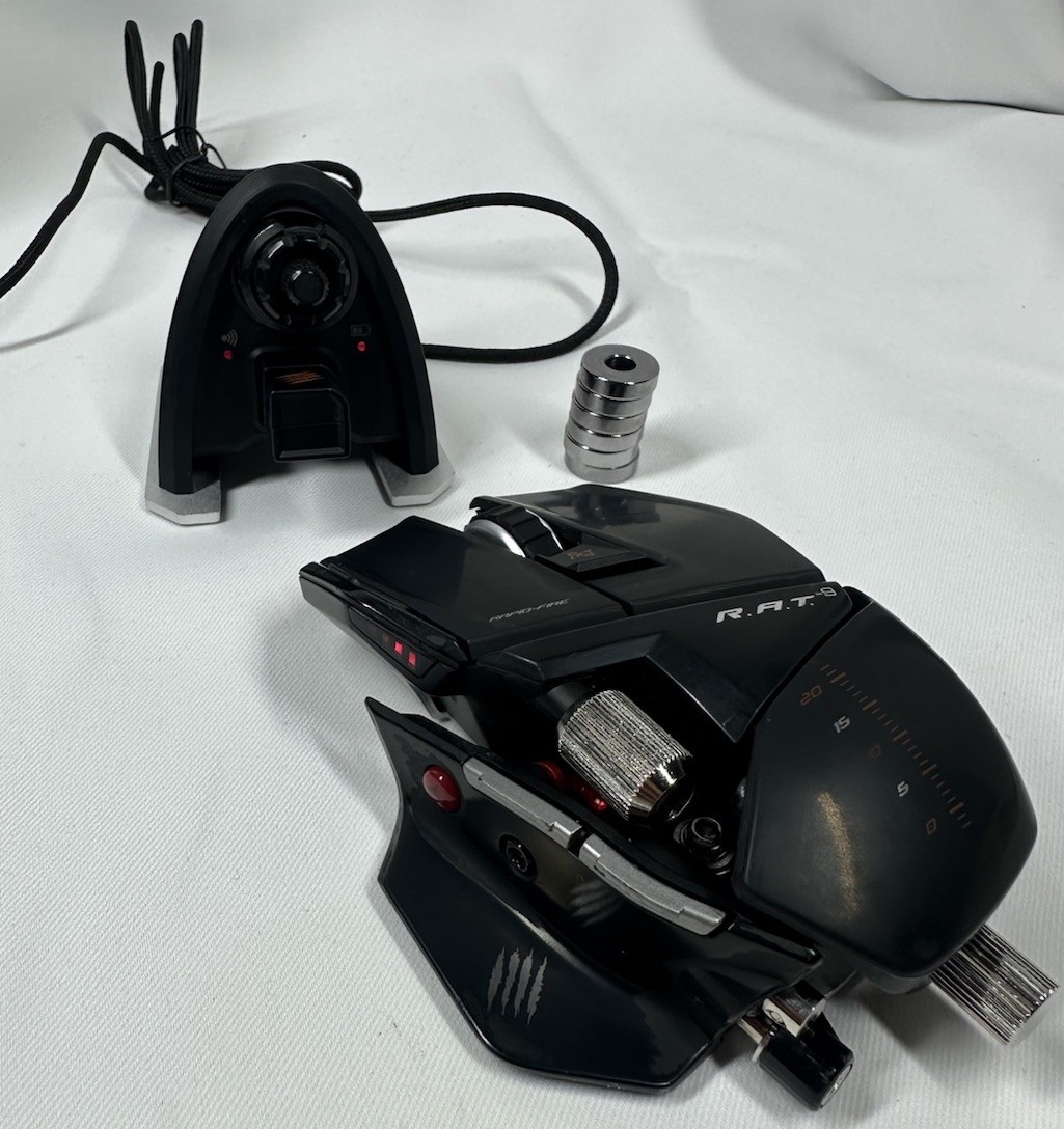 Mad Catz Cyborg R.A.T. 9 Wireless Laser Mouse Fully Working