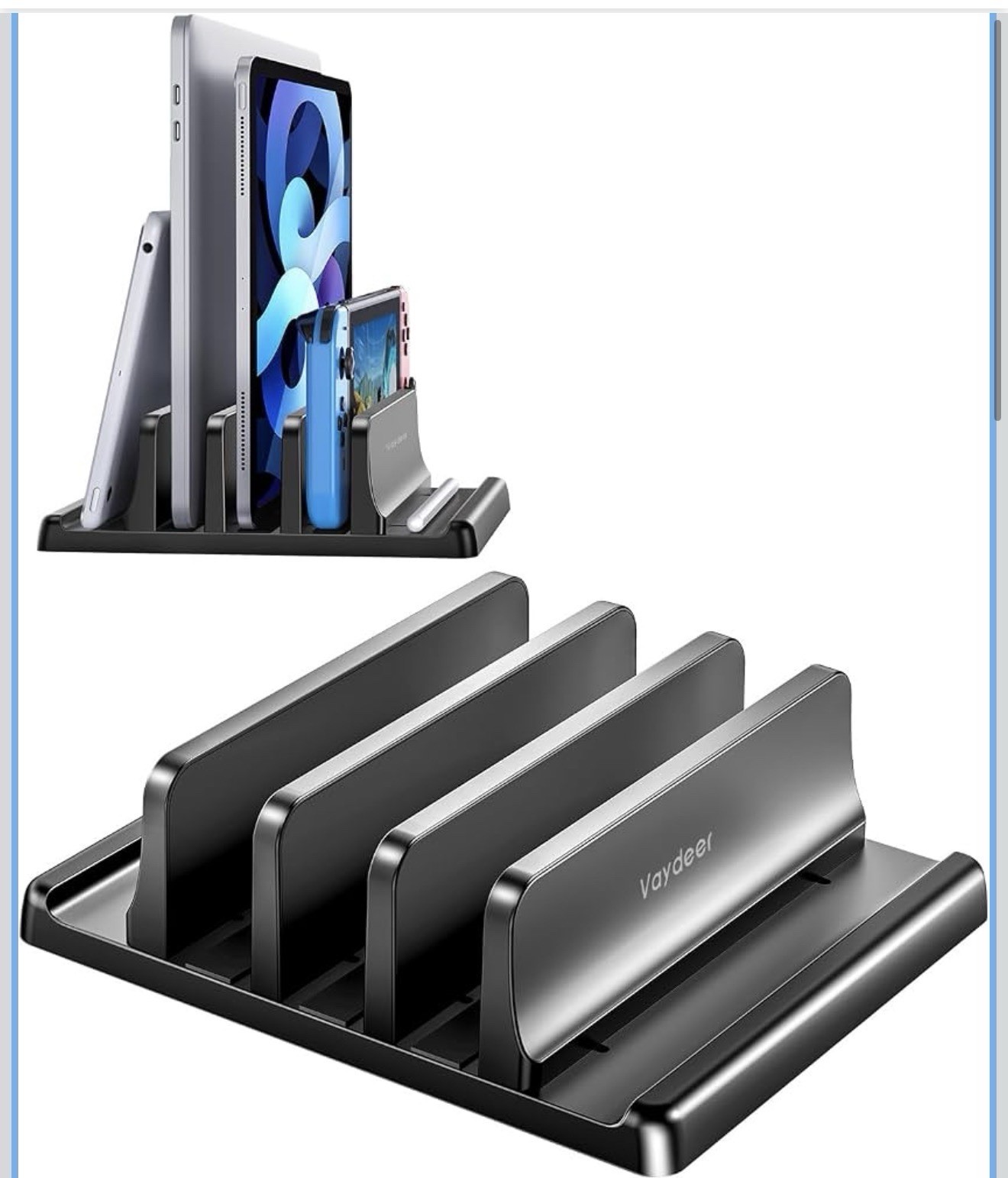 Vaydeer Vertical Laptop Stand Adjustable MacBook, Chromebook