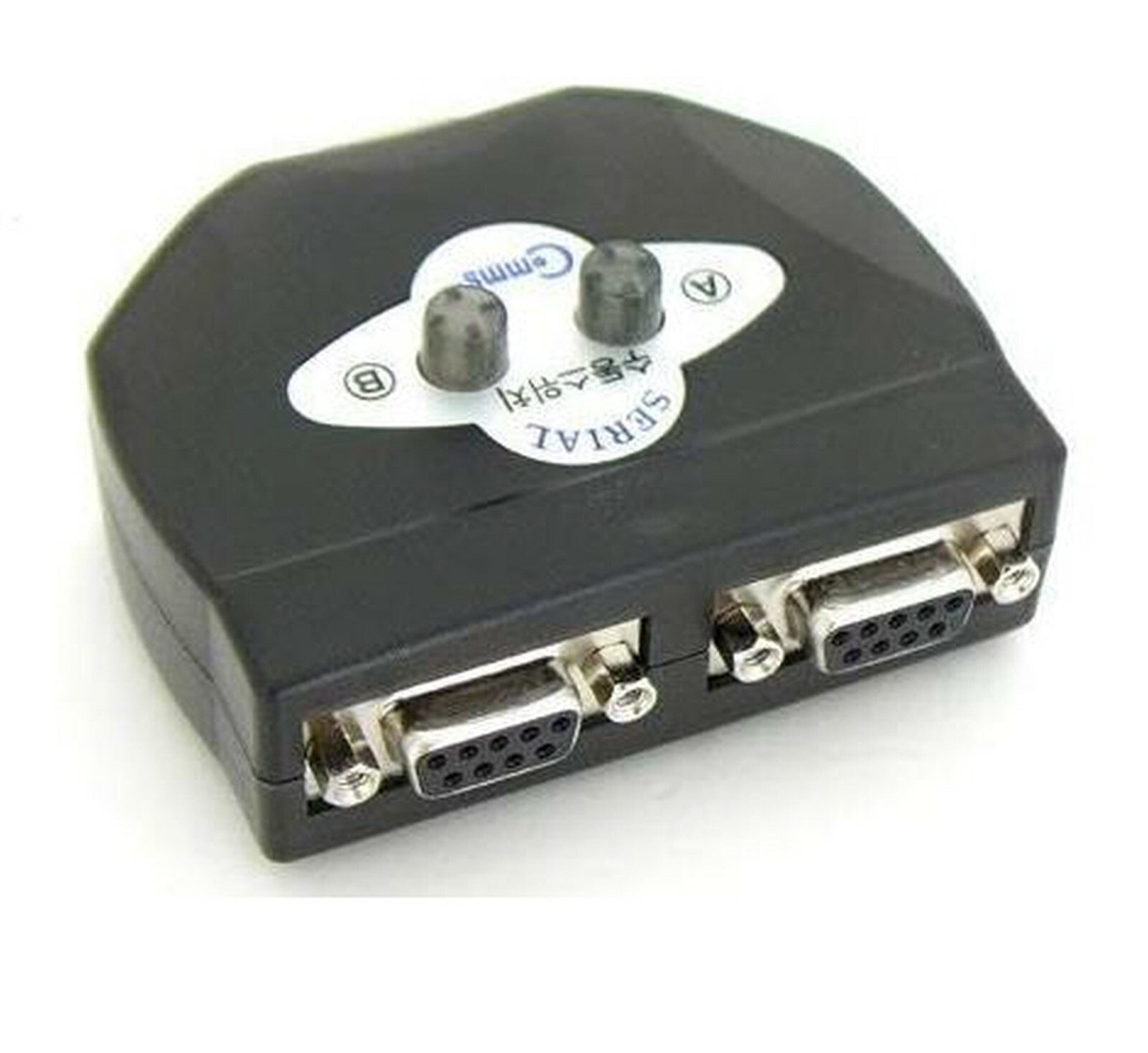 2 Port  Serial 9pin Switch Manual Selector Box Compact 2:1 2way RS232 Female 