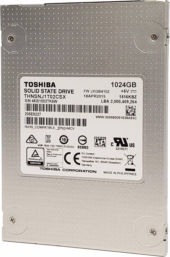Toshiba THNSNJ1T02CSX (1024GB) 1TB  SATA SSD Solid State Drive 2.5"