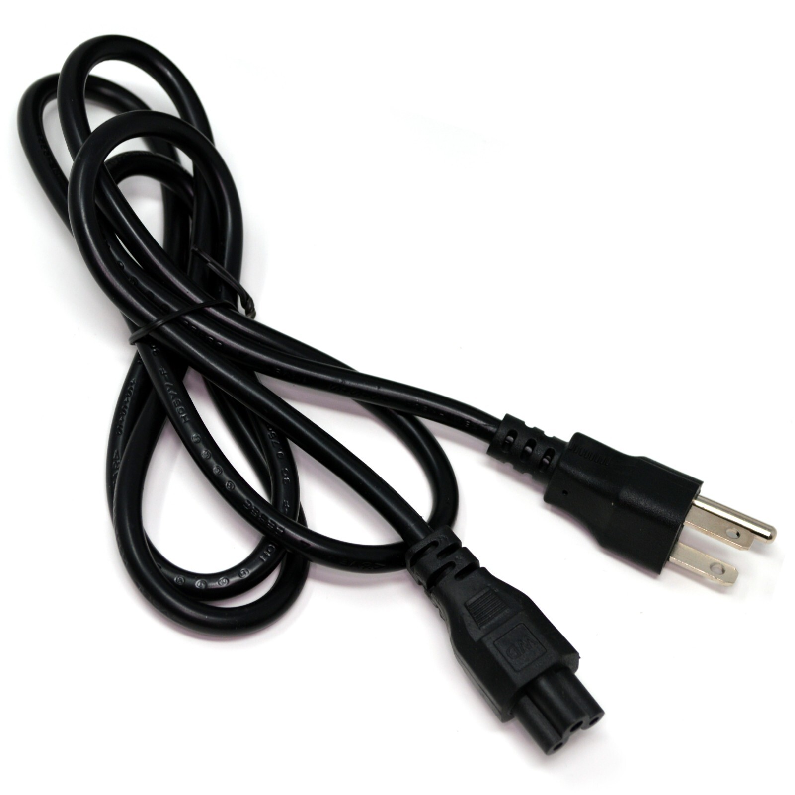 PC 3-Prong Mickey Mouse AC Power Cord for Laptop PC Printers LOT Wholesale