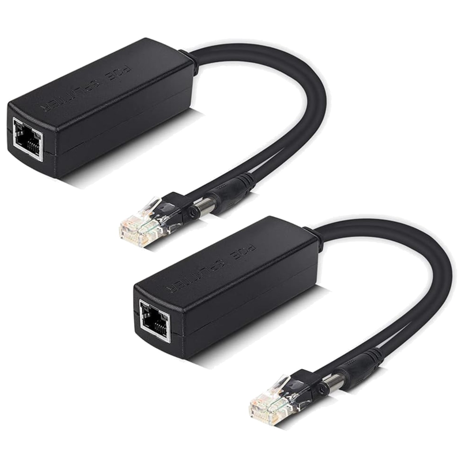 PoE Splitter 48V to 12V Power Over Ethernet Adapter 2 Pack for  Camera, VoIP,...