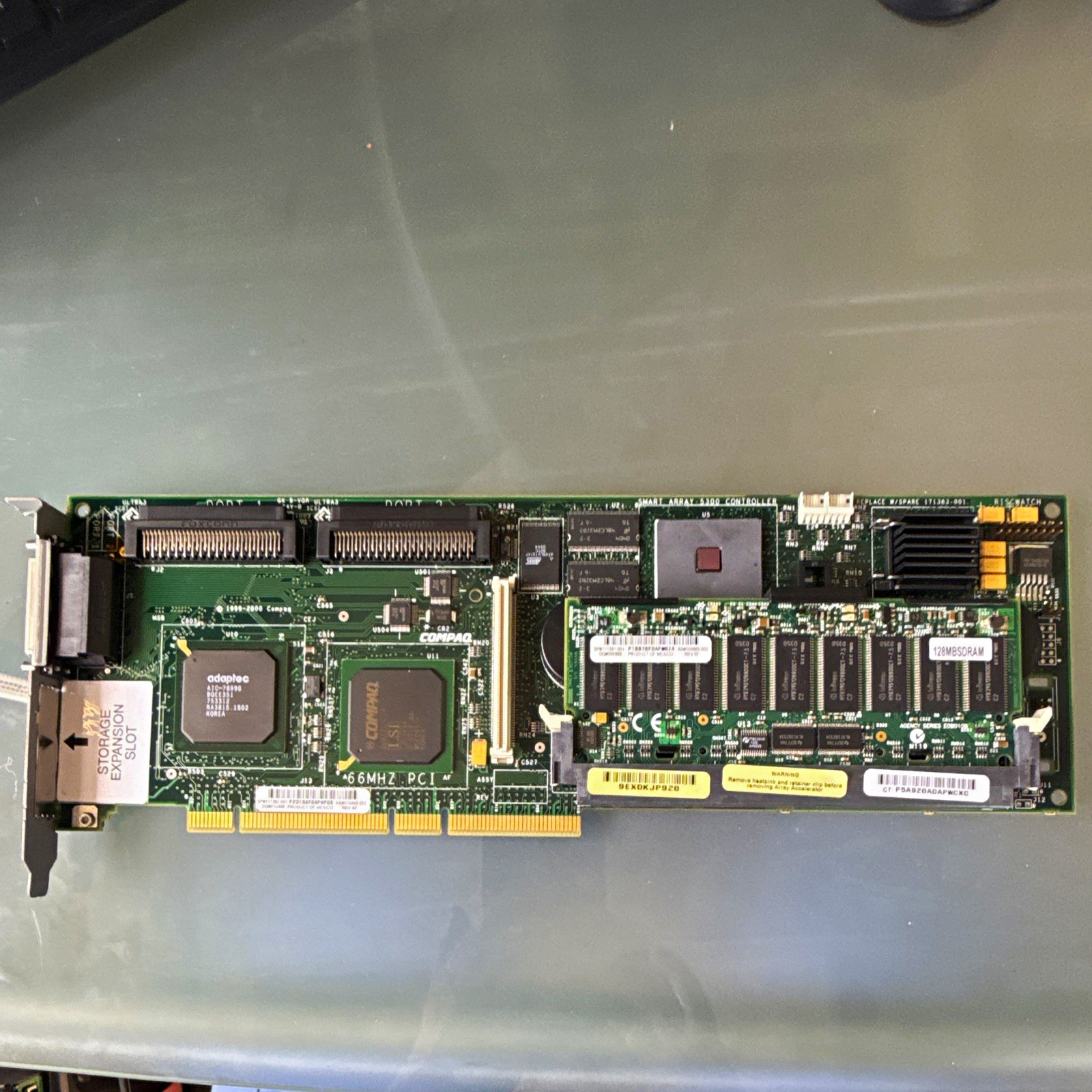 Compaq SMART-2SL PCI SCSI RAID Controller Card 2-Port RAID 0/1/5 SP171383-001
