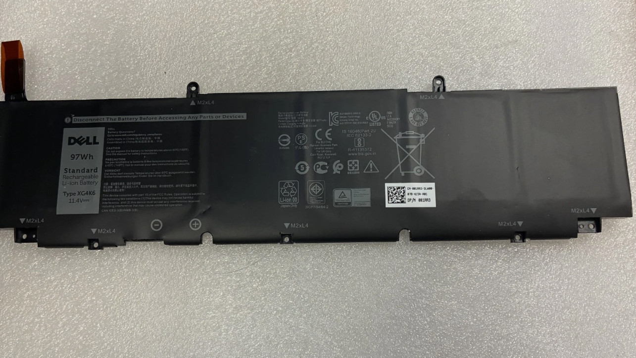 OEM XG4K6 97Wh 5XJ6R Battery For Dell XPS 17 9700 9710 9720 9730 F8CPG 01RR3 NEW