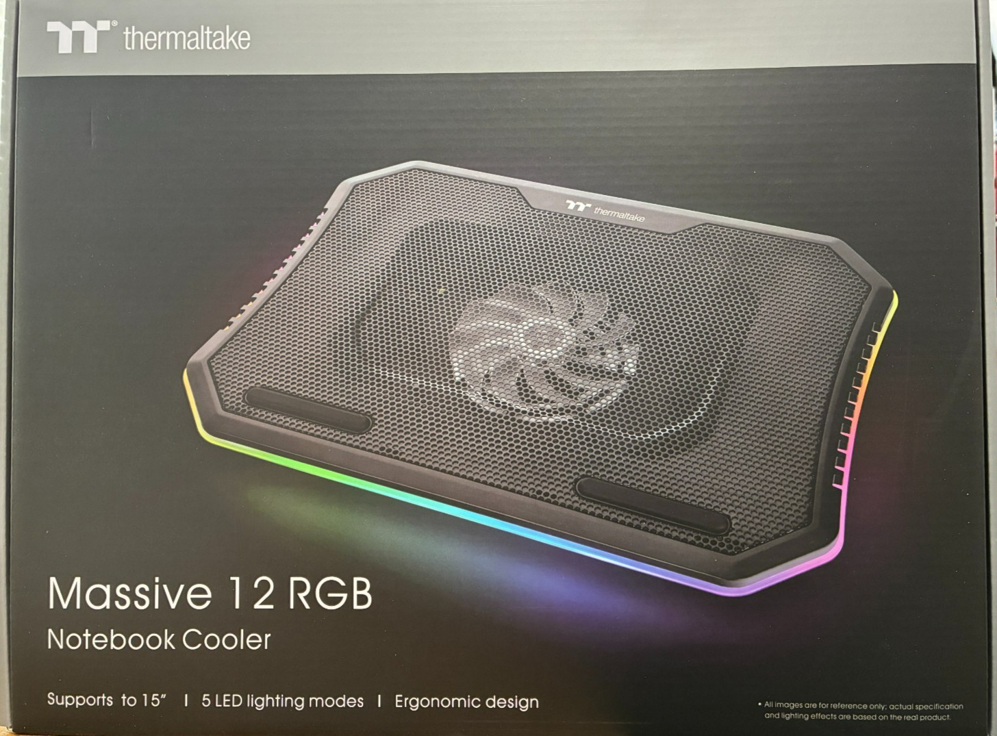 Thermaltake - CL-N020-PL12SW-A - Massive 12 RGB Laptop Cooling Stand - Black