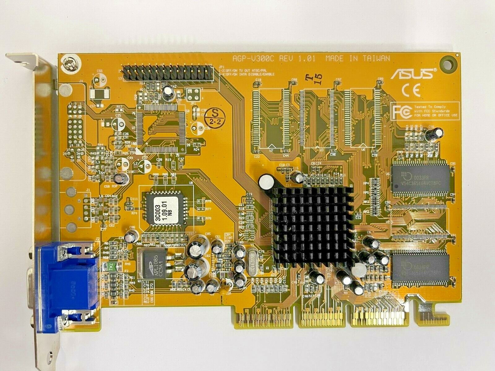 RARE VINTAGE ASUS AGP-V300C R 1.01 SIS305 3D CHIP AGP 16MB VGA CARD MXB38