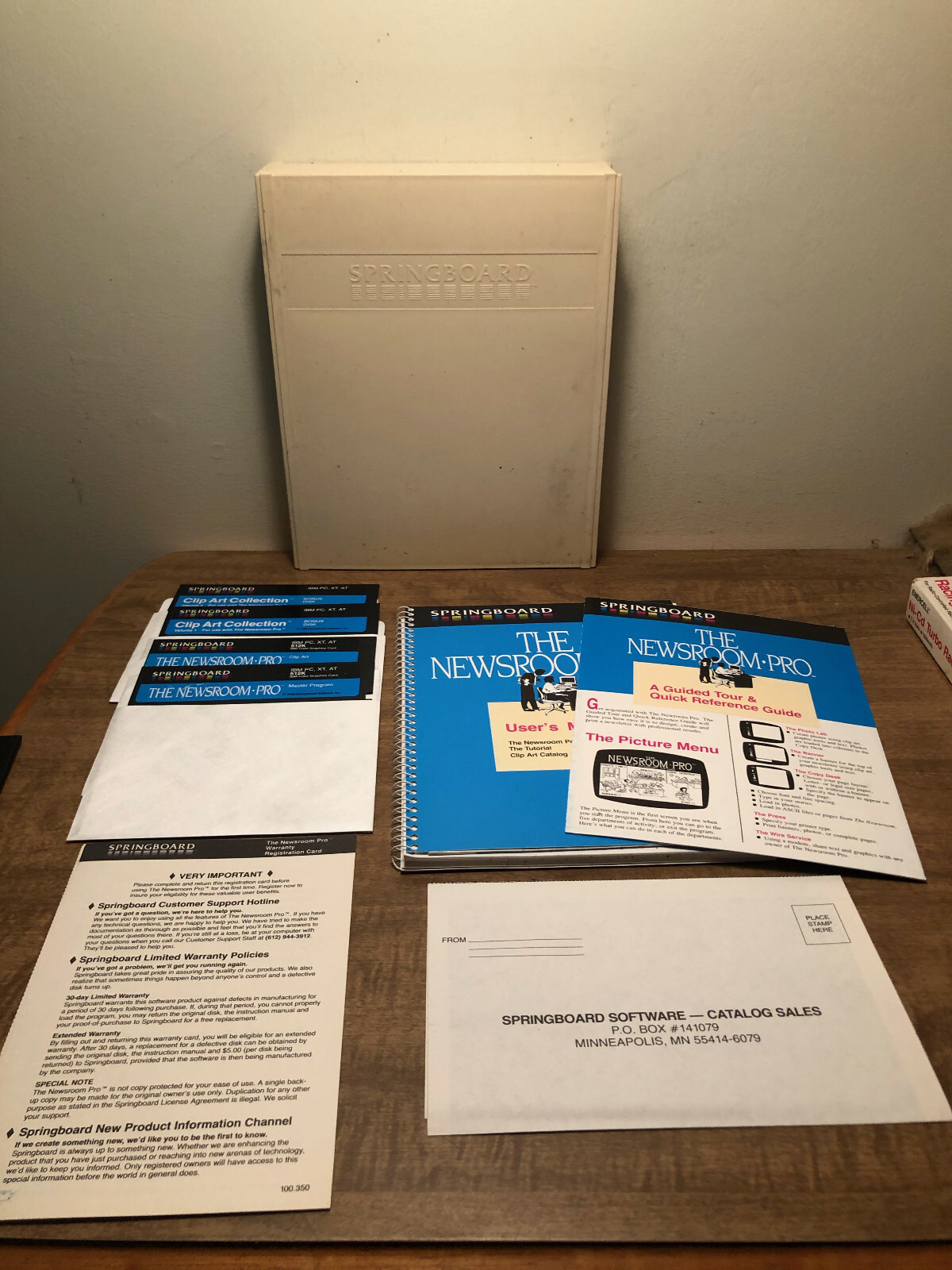 The Newsroom Pro by Springboard Software for IBM PC DOS 2.0 or Higher CIB
